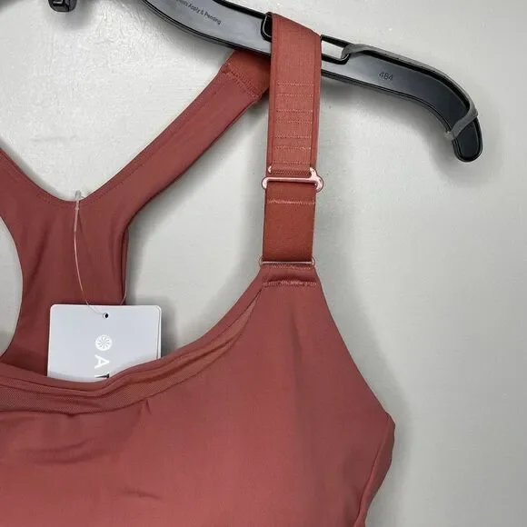 ATHLETA Womens Ultimate Adjustable Bra D-DD NEW Sz Large L Muted Red Racerback - Picture 7 of 12